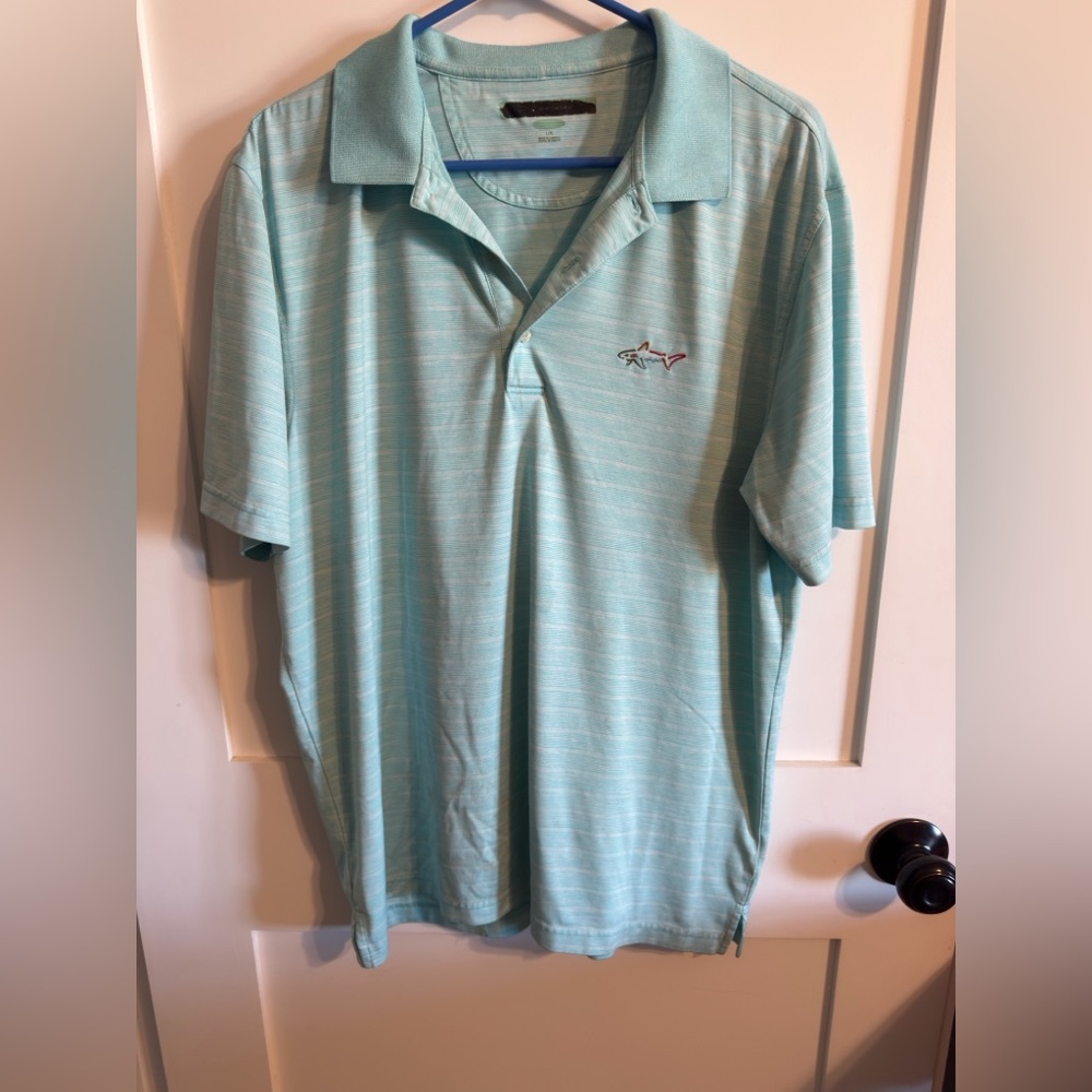Men's Light Blue Polo Fish Shirt